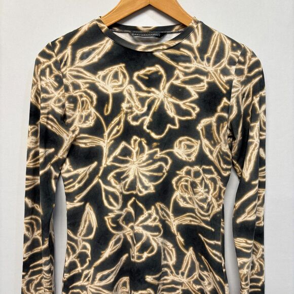 Gary Graham 422 Women Long Sleeve Top Shirt T-Shirt Size Small Floral D034 -17 - Picture 10 of 16